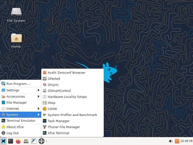 SystemRescue Live Boot Screen